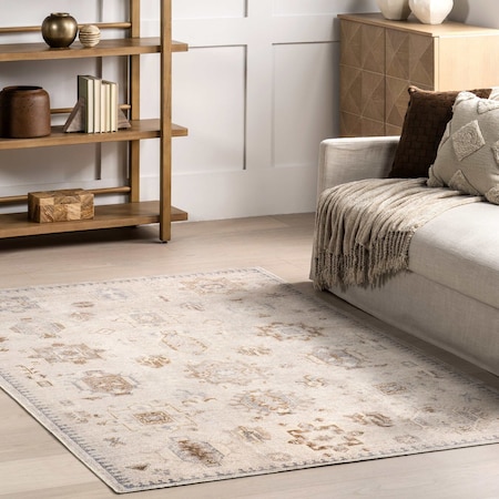 Nuloom Krystin Distressed Machine Washable Area Rug 9ft 6in x 13ft 6in HJAU13A-960136